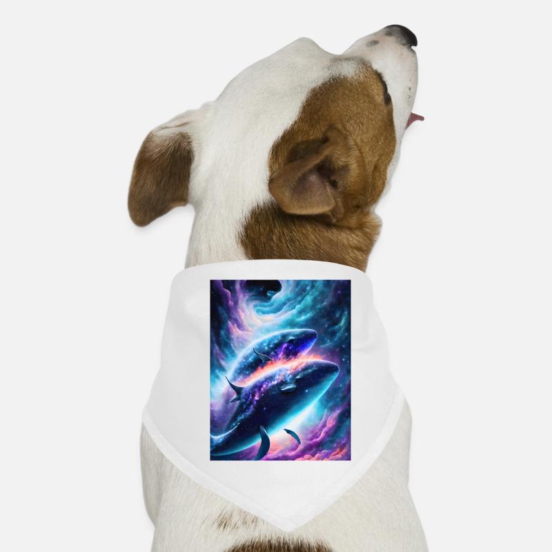 Göttliche Wale im kosmischen Sternennebel Hunde-Bandana