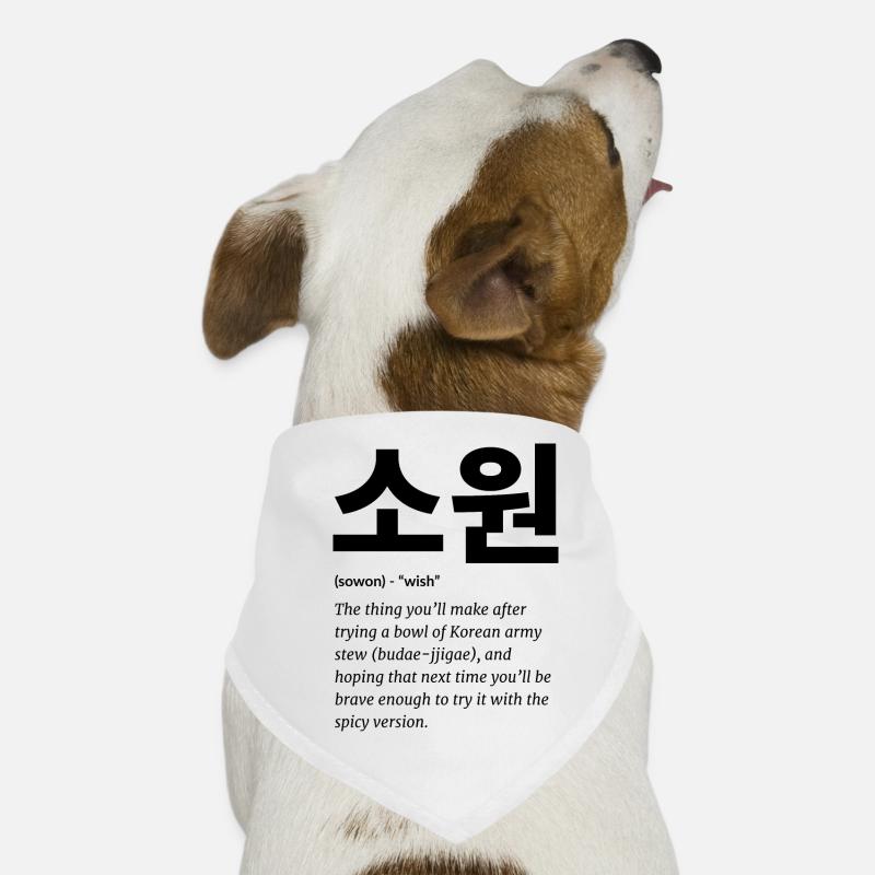 koreanisch Hunde-Bandana