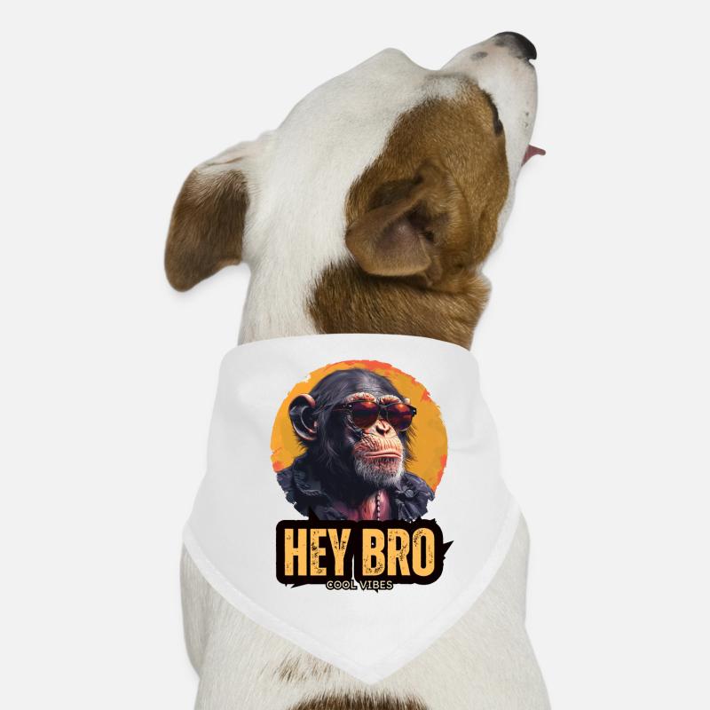 Lunettes de soleil Monkey Cool Hey Bro Bandana pour chien