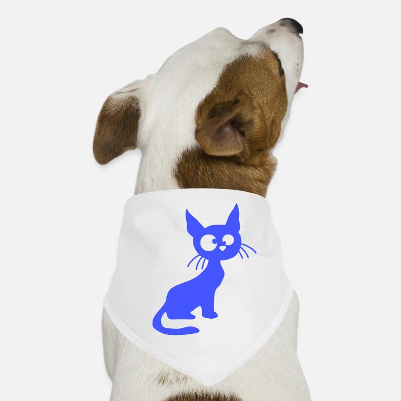 Crazy Cat Squints Funny Eyes Grimace Fun Dog Bandana