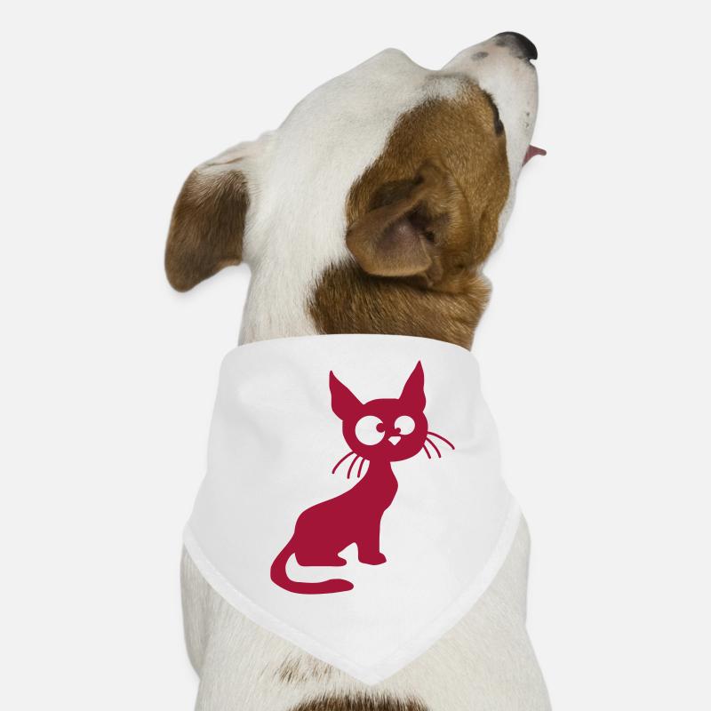 Crazy Cat Squints Funny Eyes Grimace Fun Dog Bandana
