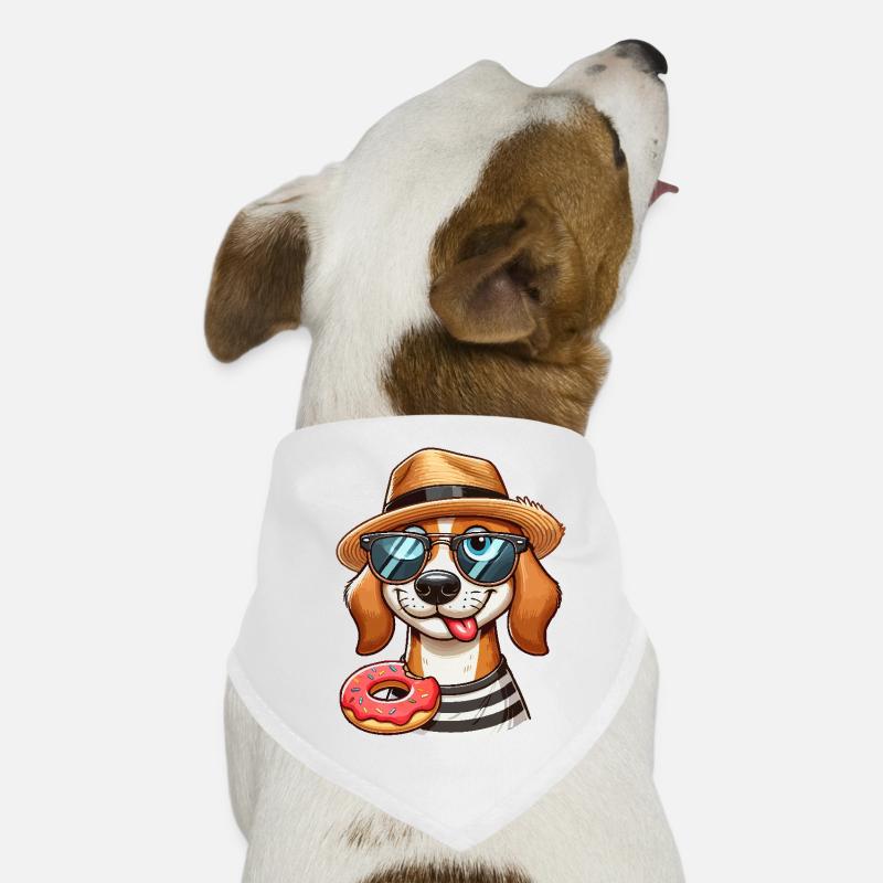 Chien avec un beignet Bandana pour chien