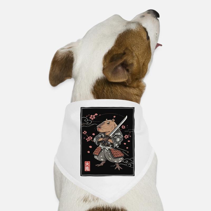 Illustration de furet de samouraï Bandana pour chien