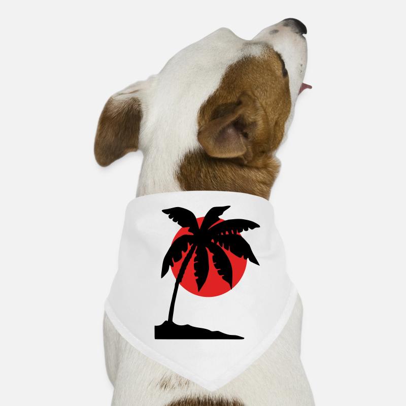 Palm Tree Sunset – Tropical Silhouette Dog Bandana