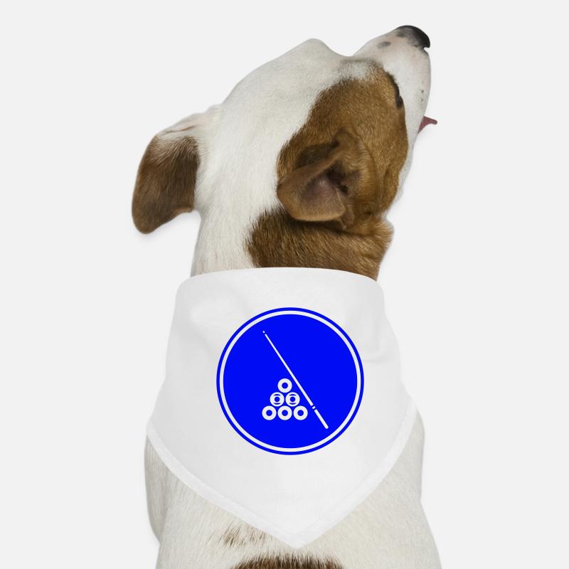 Icône de symbole de billard Bandana pour chien
