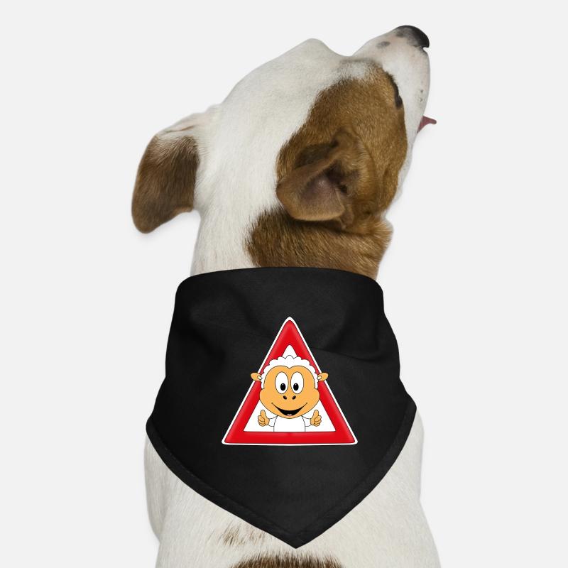 ACHTUNG SCHAF - SCHÄFER - HIRTE - TIER - TIERISCH Hunde-Bandana