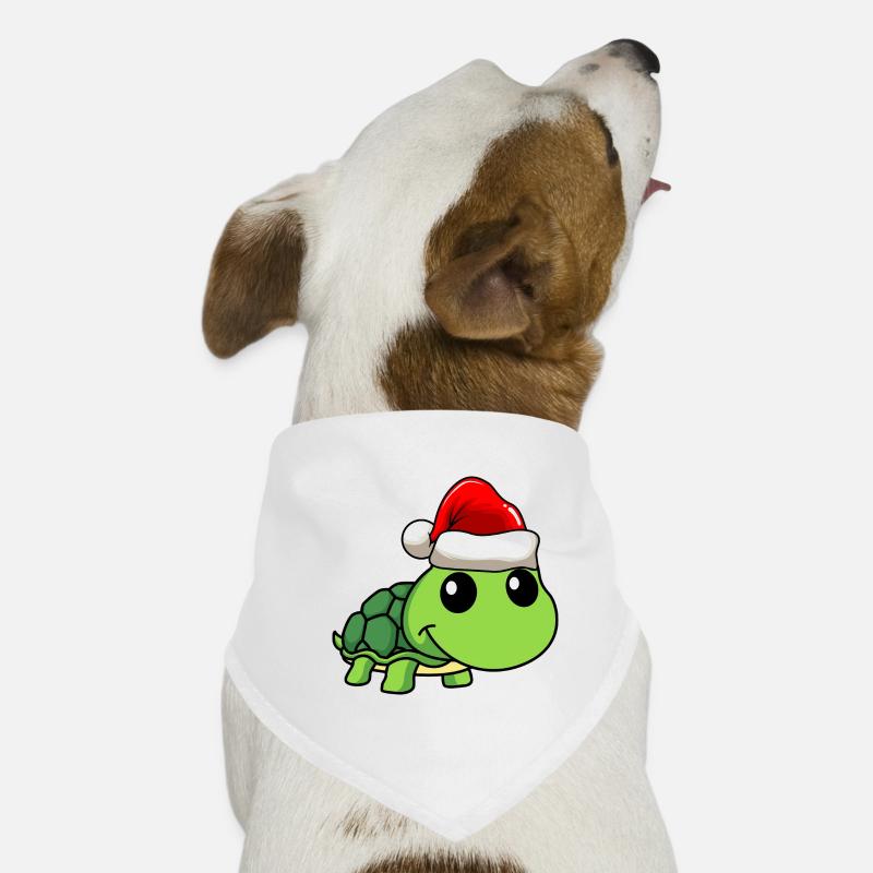 Schildkröte Comic Weihnachten Hunde-Bandana