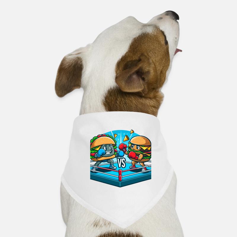 Boxen Hamburger Hunde-Bandana