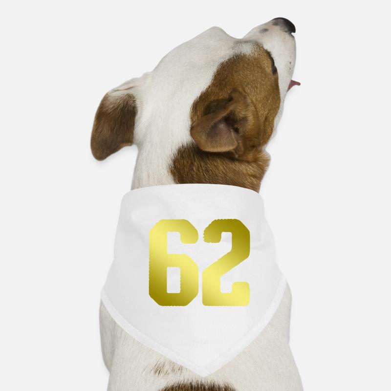 maillot numéro 62 Bandana pour chien