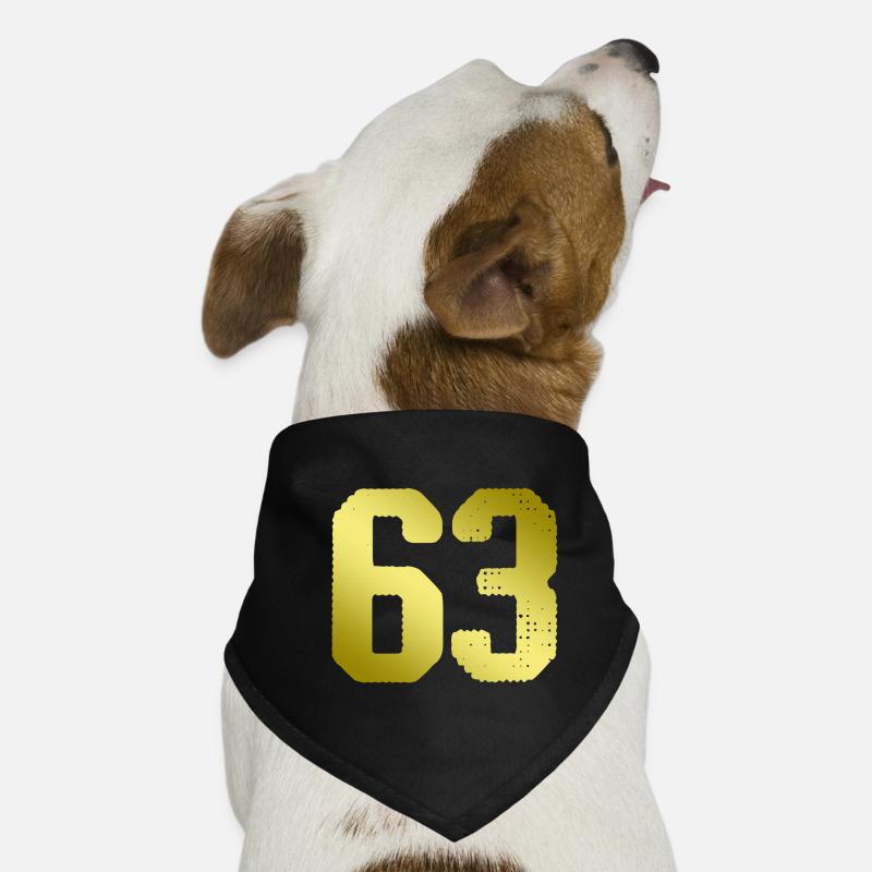 maillot numéro 63 Bandana pour chien