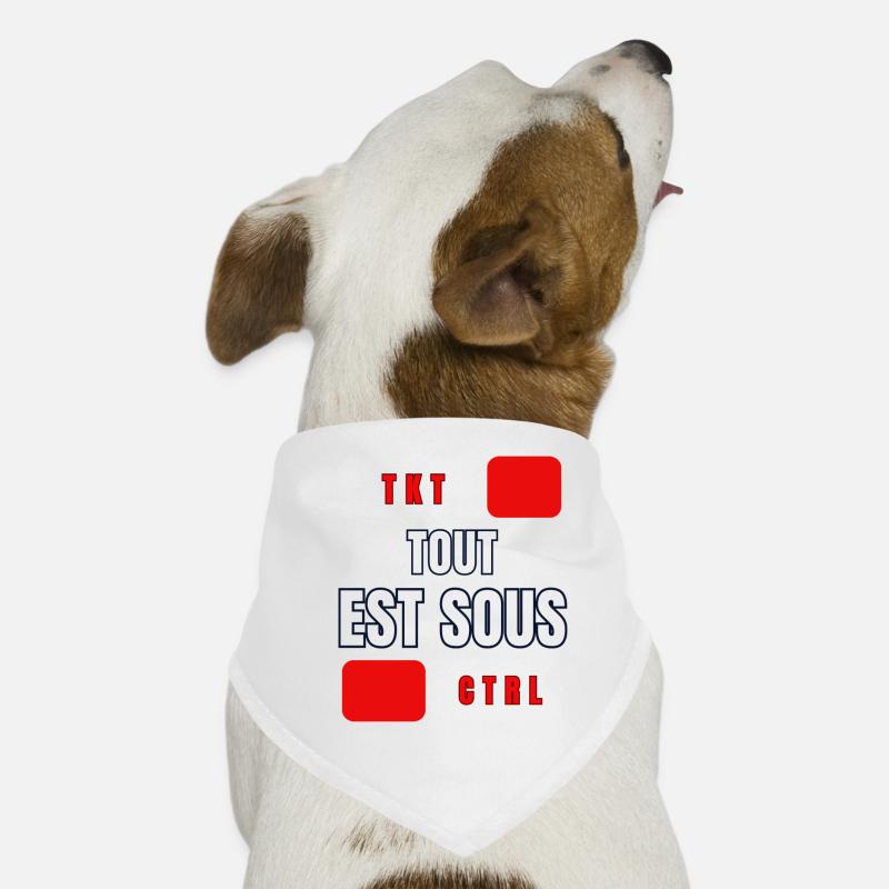 THAILÄNDISCH - Hunde-Bandana - Weiß