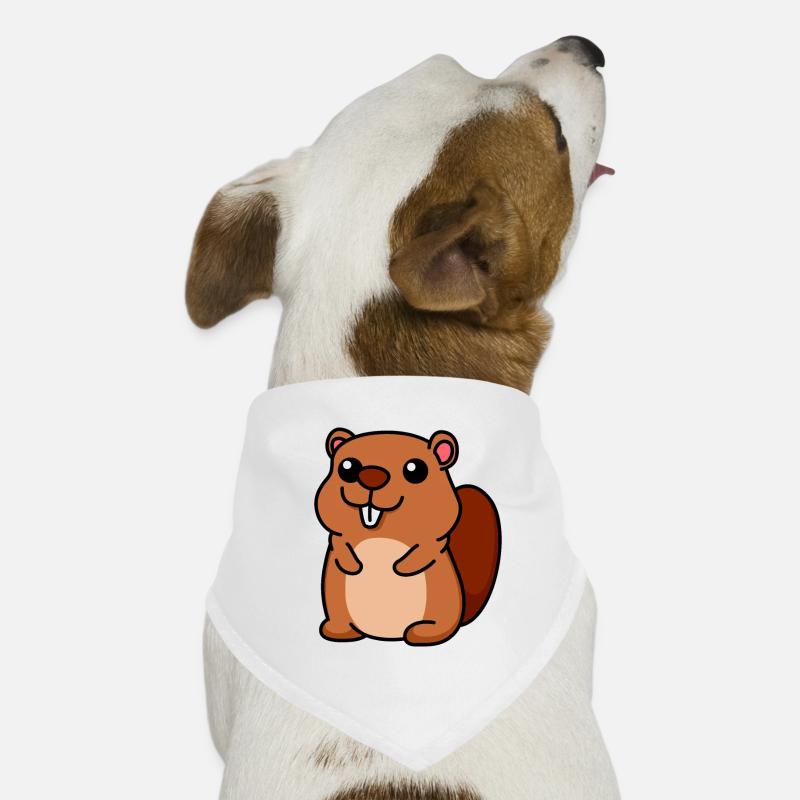 Biber Comic Tier Hunde-Bandana