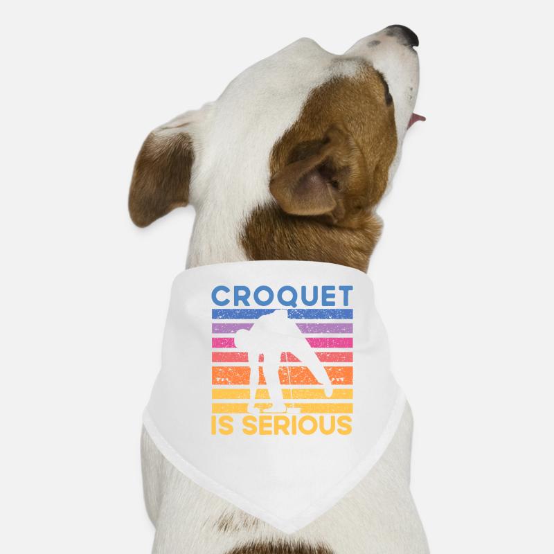 Croquet is serious Dog Bandana