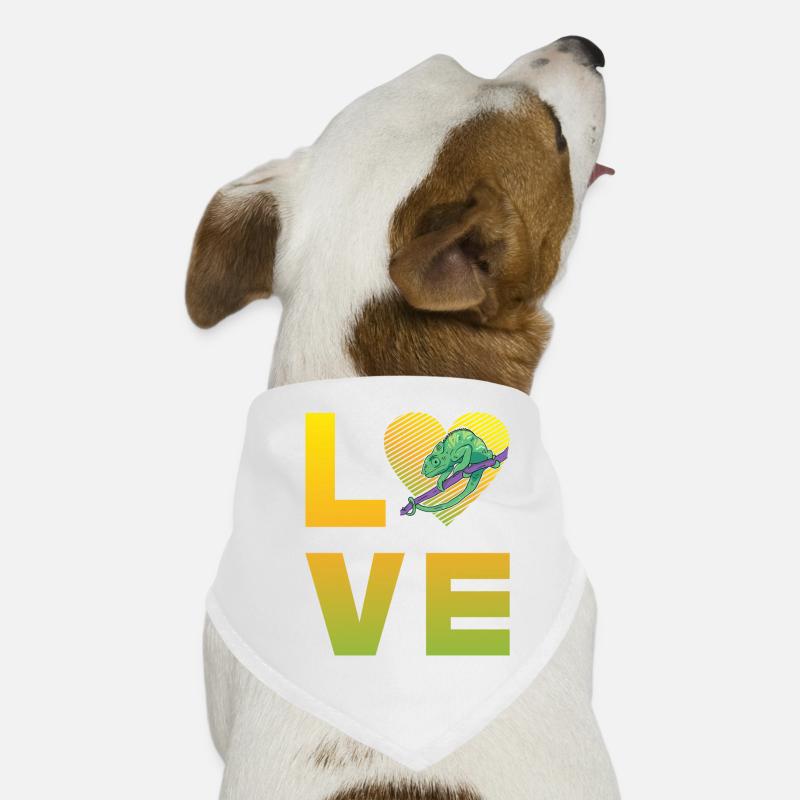 Chameleon Love Dog Bandana