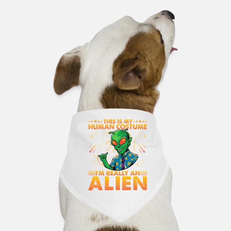 This is my Human Costume I'm really a Alien Dog Bandana