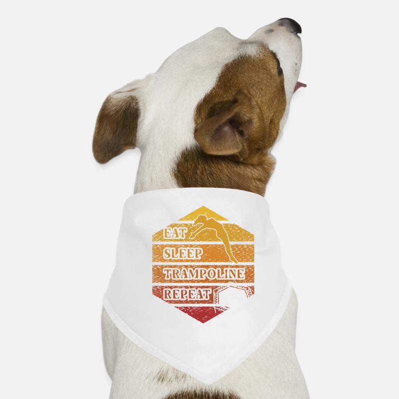 Eat Sleep Trampoline Repeat Dog Bandana