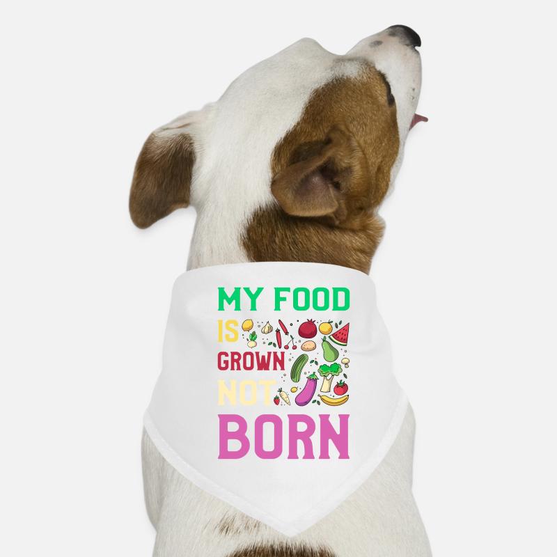 Ma nourriture est cultivée, pas née végétalienne Bandana pour chien