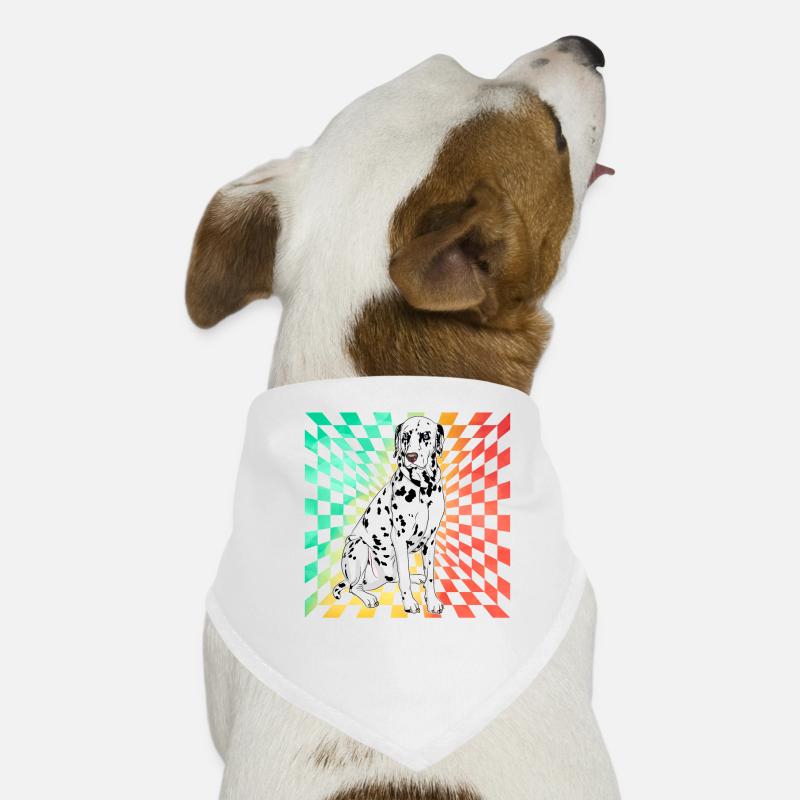 Dalmatian Retro Dog Bandana