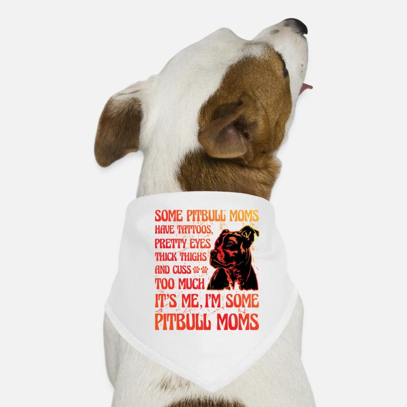 Pitbull Mom Funny Saying Dog Bandana