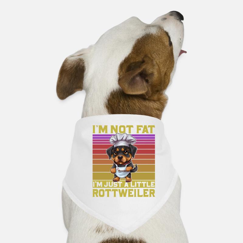 I'm not fat I'm just a little Rottweiler Dog Bandana