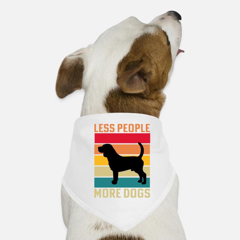Moins de gens plus de chiens Bandana pour chien