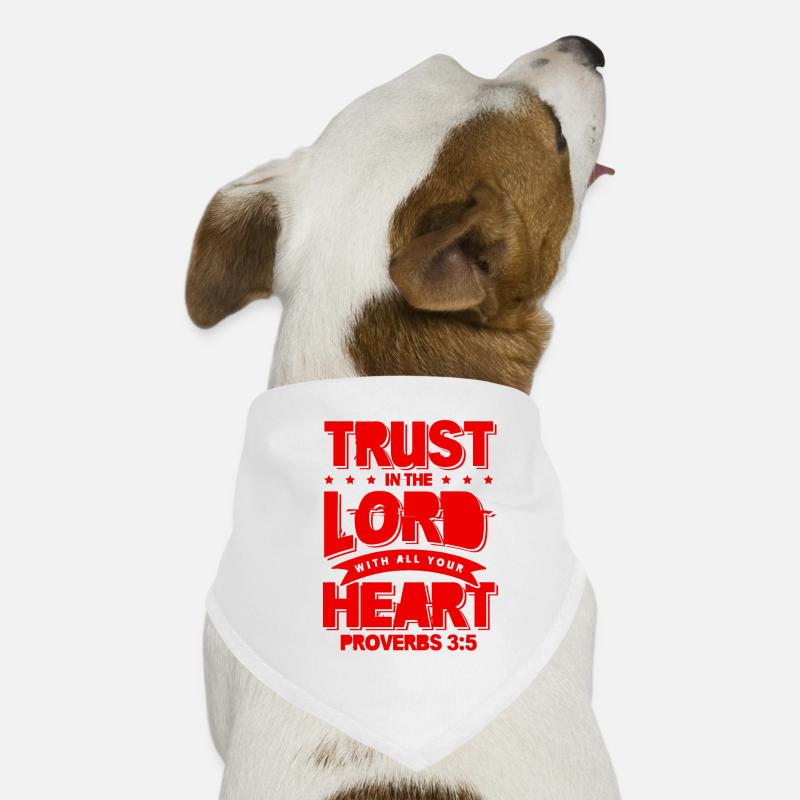 bibel herz vertrauen Hunde-Bandana
