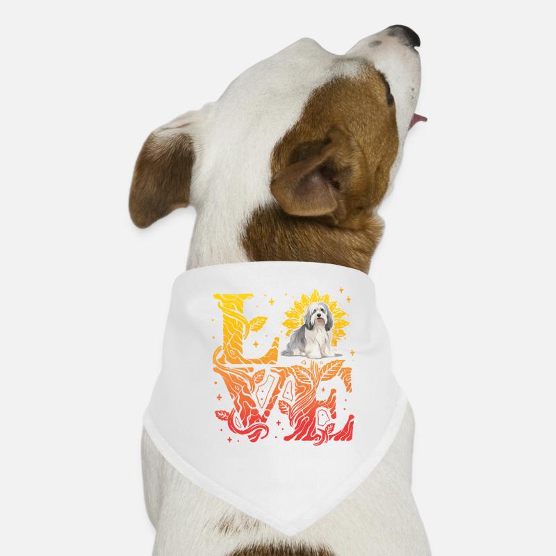 Amour de chien havanais Bandana pour chien