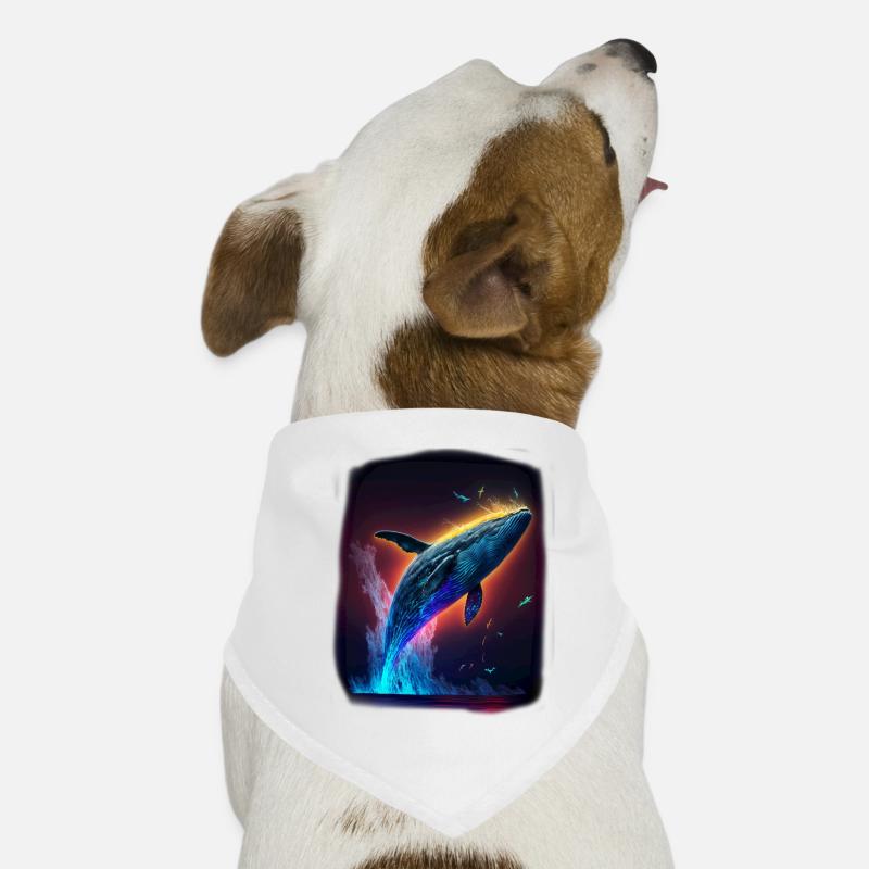 Blue Whale Dog Bandana