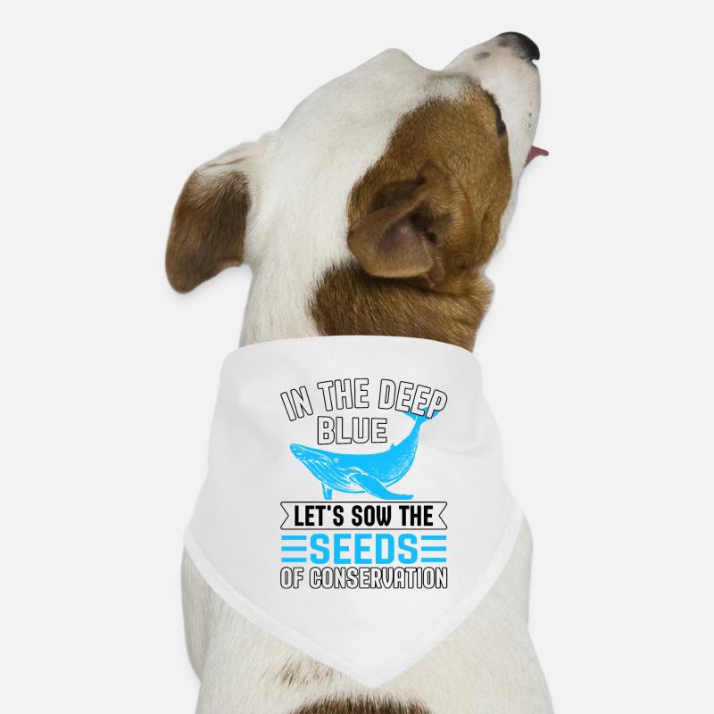 Dans le bleu profond, semons les graines de Bandana pour chien