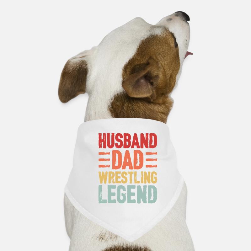 Husband Dad Wrestling Legend Dog Bandana