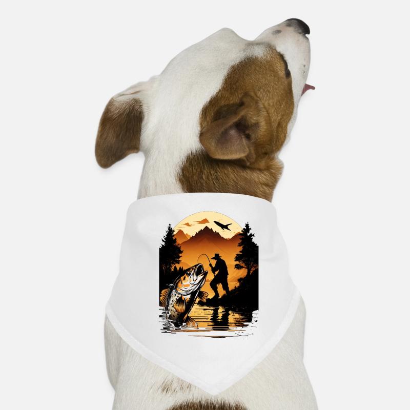 Bass Fish Dog Bandana