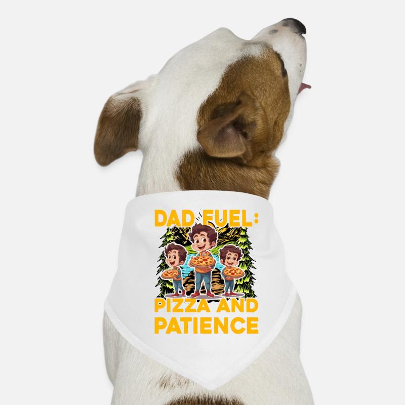 Dad Fuel Pizza and Patience Dog Bandana