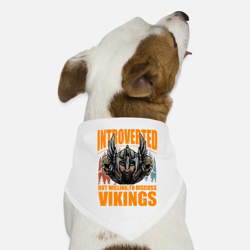 Introverti mais prêt à discuter des Vikings Bandana pour chien
