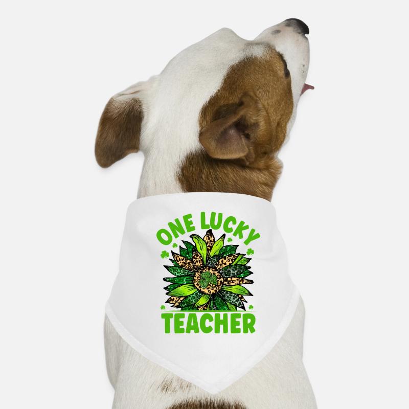 One Lucky Teacher Dog Bandana