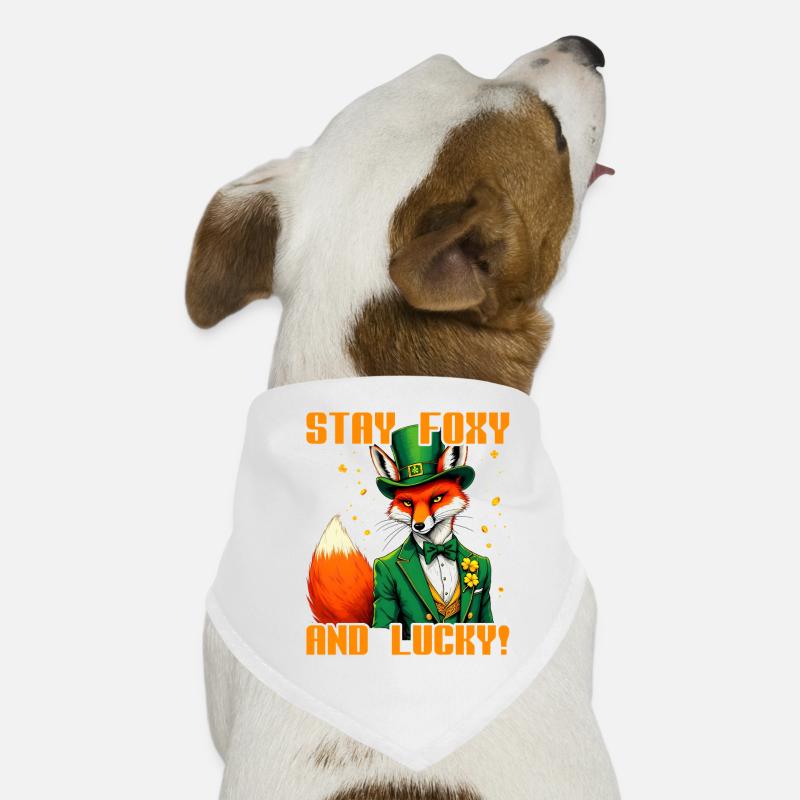 Stay Foxy and Lucky St. Patrick's Day Dog Bandana