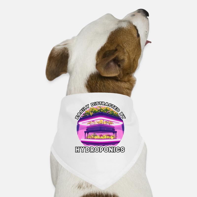 Easily distracted by Hydroponics Dog Bandana