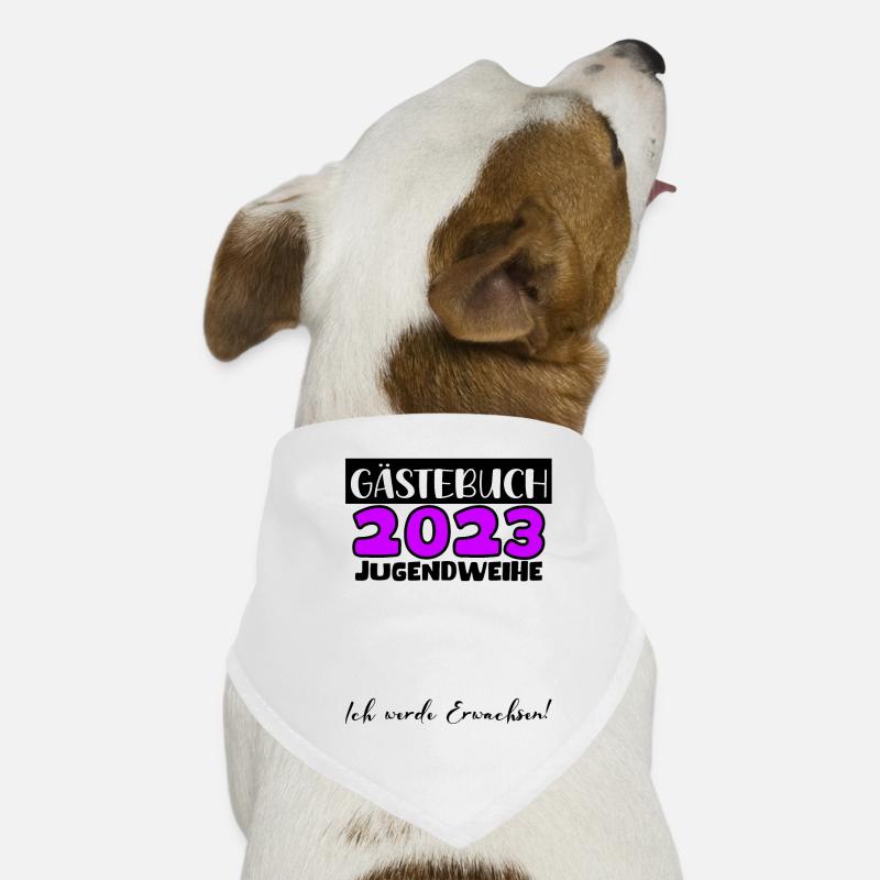 Jugendweihe 2023 Gästebuch Mädchen Jungen Fun Deko Hunde-Bandana
