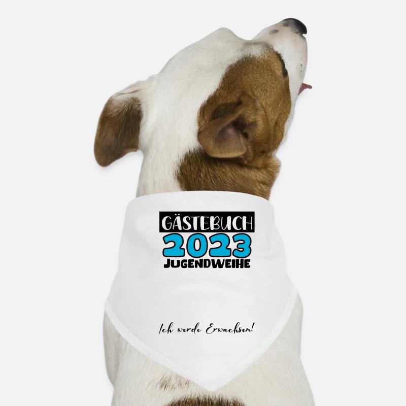 Jugendweihe 2023 Gästebuch Mädchen Jungen Fun Deko Hunde-Bandana