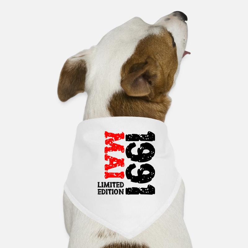 1991 Mai Limited Edition Geburtstag Geschenk Hunde-Bandana