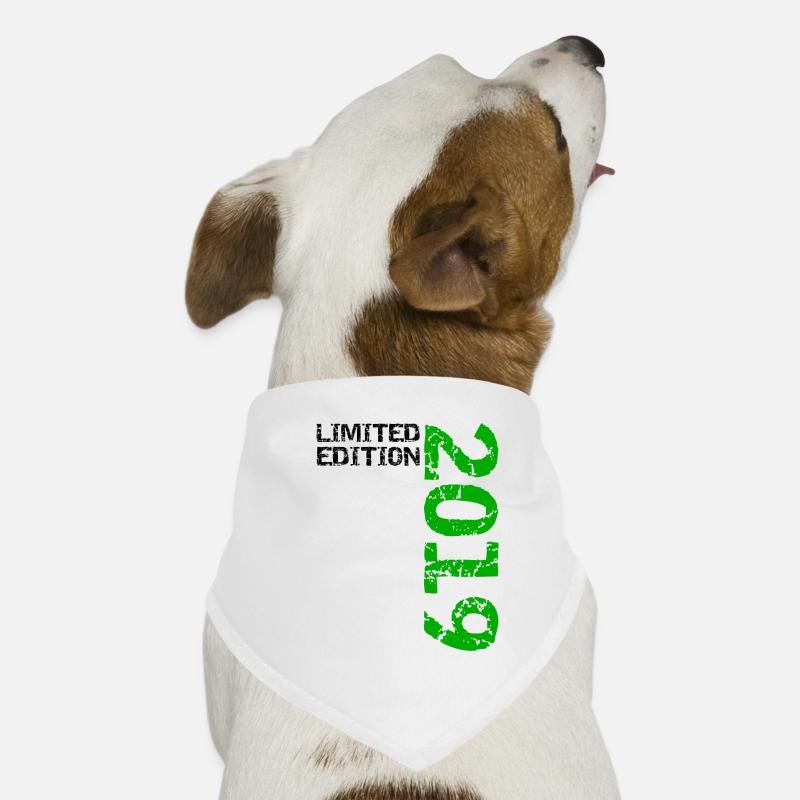 2019 Édition Limitée Anniversaire Cadeau Décoration Bandana pour chien