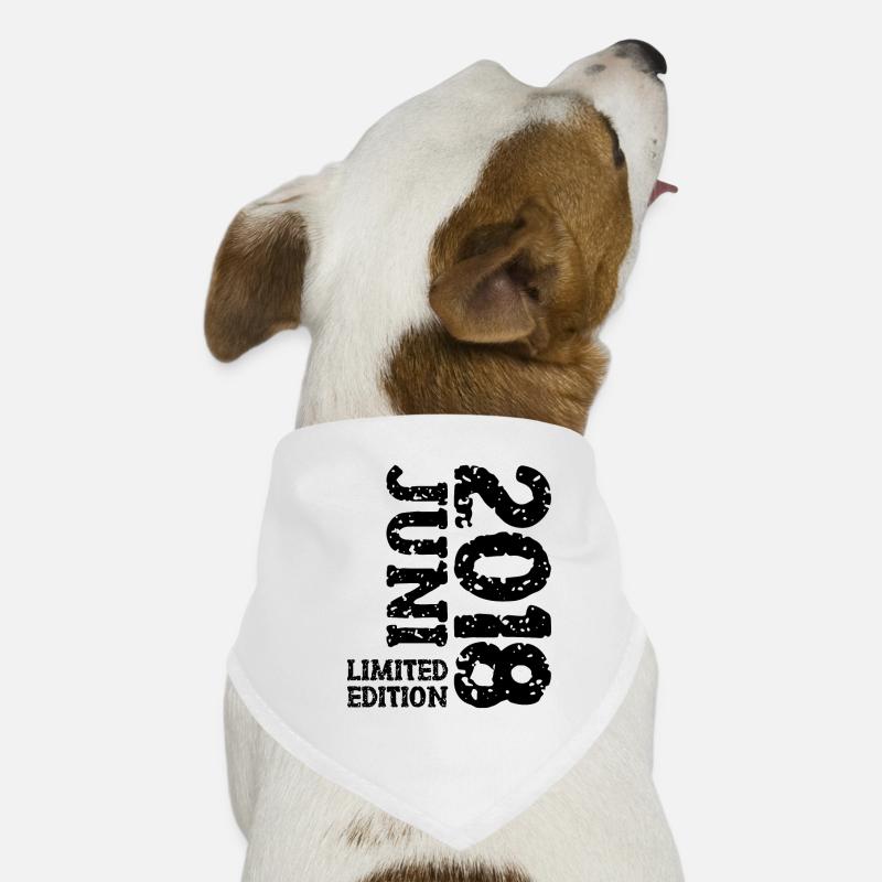 2018 Juni Limited Edition Geburtstag Geschenk Hunde-Bandana