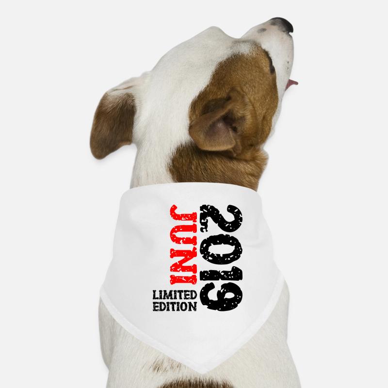 2019 Juni Limited Edition Geburtstag Geschenk Hunde-Bandana
