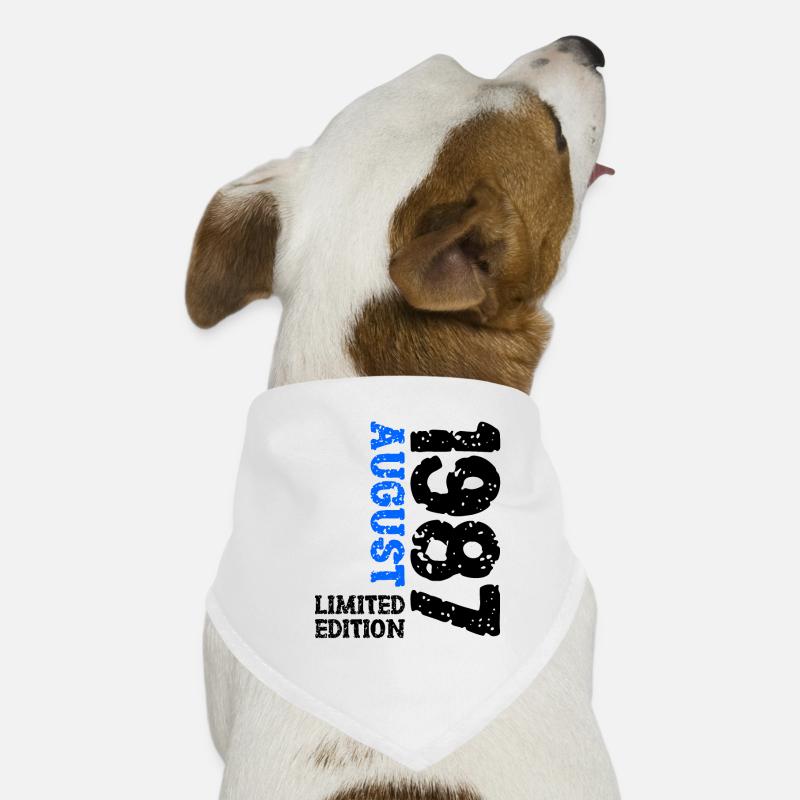 1987 Août Édition Limitée 36e Tenue d’anniversaire Bandana pour chien
