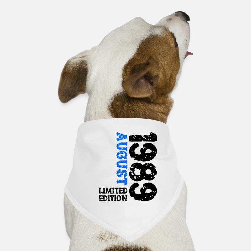 1989 Août Édition Limitée 34e Tenue d’anniversaire Bandana pour chien