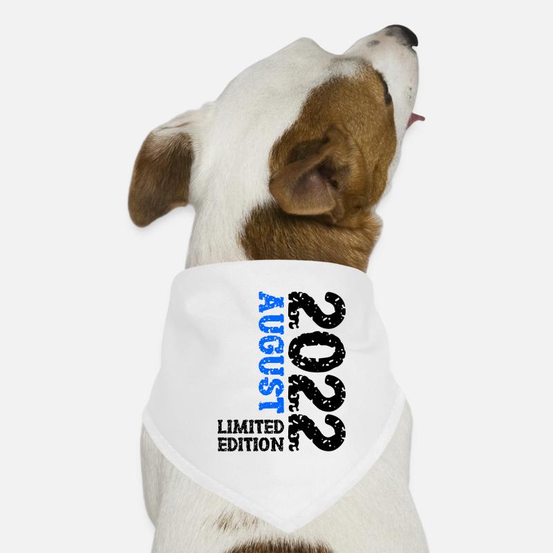 2022 août édition limitée 1er anniversaire Bandana pour chien