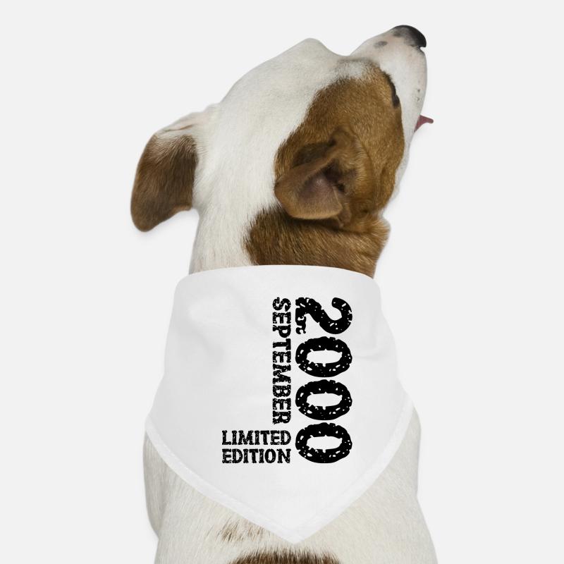 2000 Septembre Édition Limitée 23rd Birthday Deco Bandana pour chien