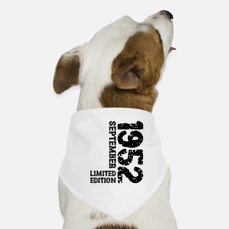 1952 September Limited Edition 71. Geburtstag Deko Hunde-Bandana