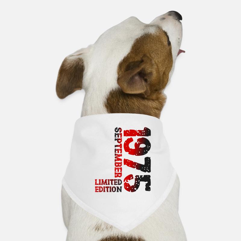 1975 September Limited Edition 48th Birthday Deco Dog Bandana