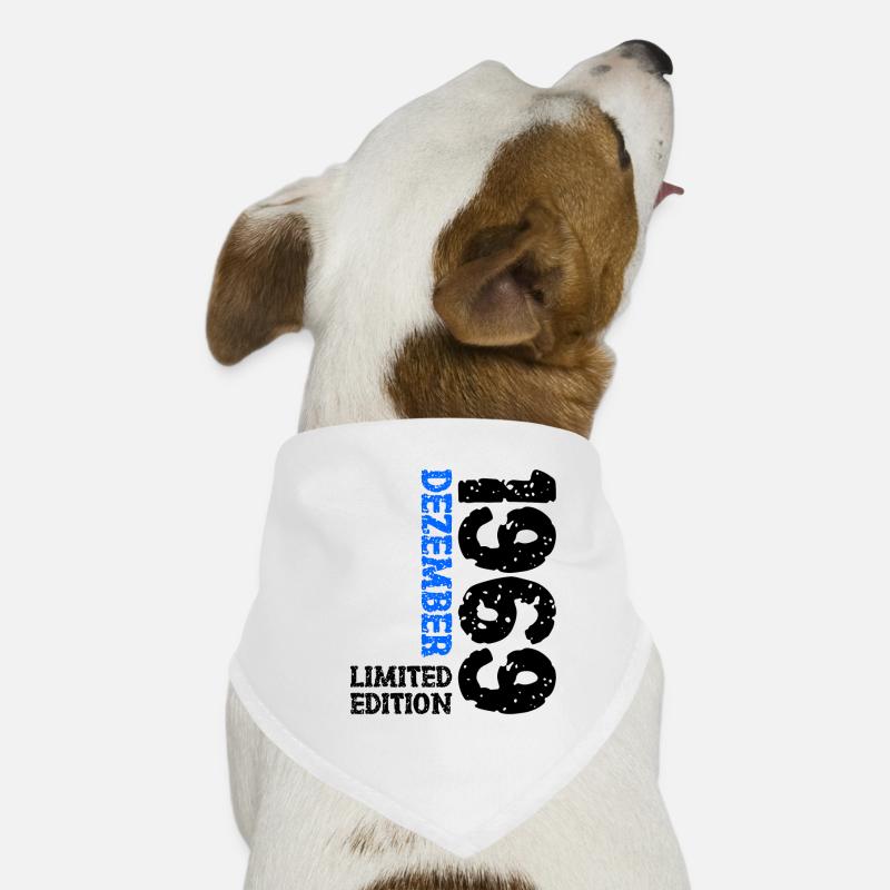 1969 décembre édition limitée 54e anniversaire décoration Bandana pour chien