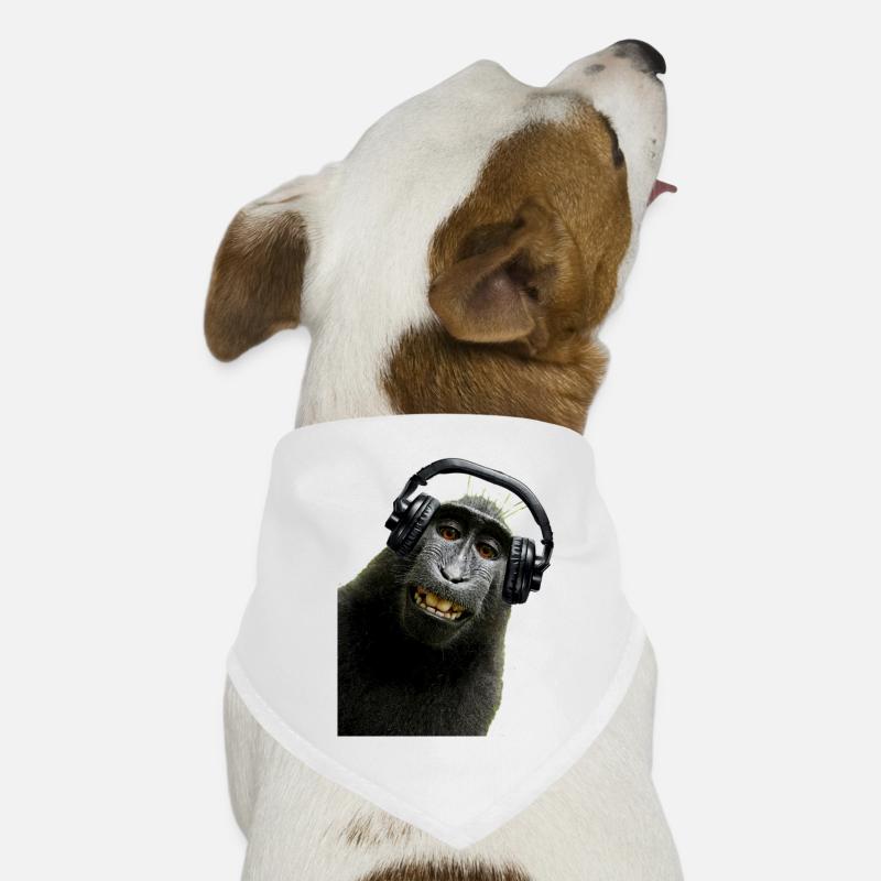 Tshirt musique de singe by customstyle Bandana pour chien